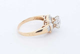 1.63cttw Diamond Ring In 18k Yellow Gold 4.9 Grams Size 8.25 Eb0525lsxzde