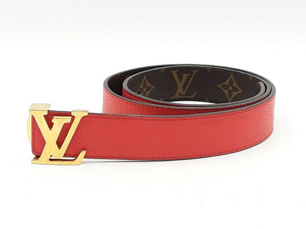 Louis Vuitton Lv Initiales Buckle & Reversible Leather Belt Size 30 Fw0525lrzdu