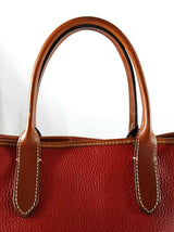 Dooney & Bourke Brielle Tote Bag In Red Pebbled Leather Fw1025wxde