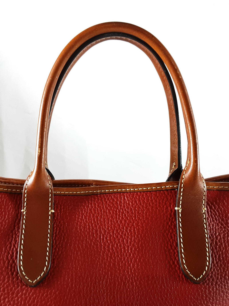 Dooney & Bourke Brielle Tote Bag In Red Pebbled Leather Fw1025wxde