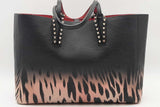 Christian Louboutin Cabata Black Leopard Ombre Leather Tote Bag Eb1125crxde
