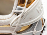Versace Mercury Gold & Silver Caged Rope Overlay Sneakers Size 42 Eb0626crsa