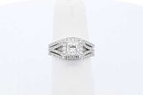 1.82cttw Diamond Wedding Set In 14k White Gold 5.8 Grams Size 5.5 Eb0226sxzde