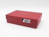 Salvatore Ferragamo Gancino City French Wallet In Black & Red Leather Fw526llxdu