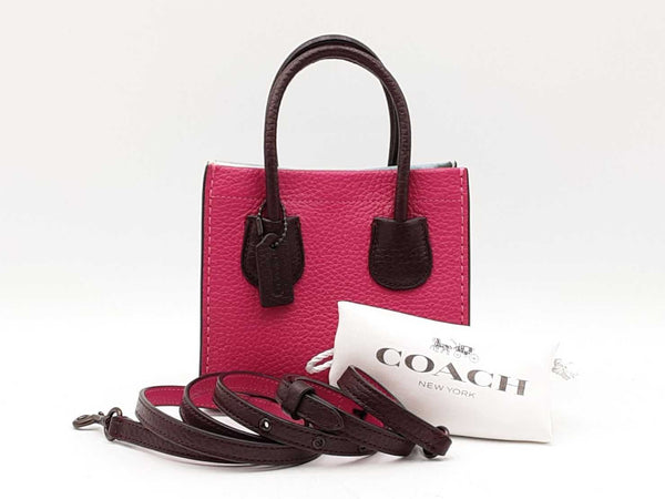 Coach Cashin Carry Tote 14 In Colorblock Pebble Leather Fw0725rxdu