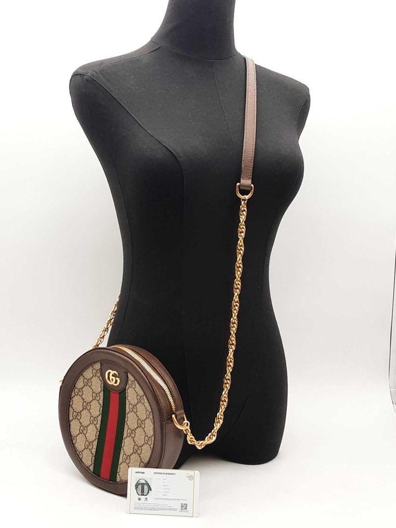 Gucci Gg Supreme Ophidia Round Shoulder Bag Aa0625ozxsa
