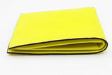 Gucci Neon Yellow Rubber Effect Gg Embossed Bifold Wallet Eb0326lpxdu