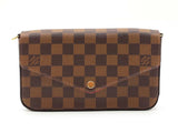 Louis Vuitton Pochette Félicie In Damier Ebene Coated Canvas Fw0726wordu