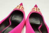 Balenciaga Fuchsia Velvet De Soie Heels Size 39 Eb1024lxzsa