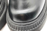 Fendi Fendigraphy Black Leather Biker Boots Size 36.5 Eb0226lxzde