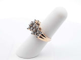 3.43 Cttw Diamond & 14k Yellow Gold Waterfall Ring 7.1 Grams Size 6 Fw0825scrdu