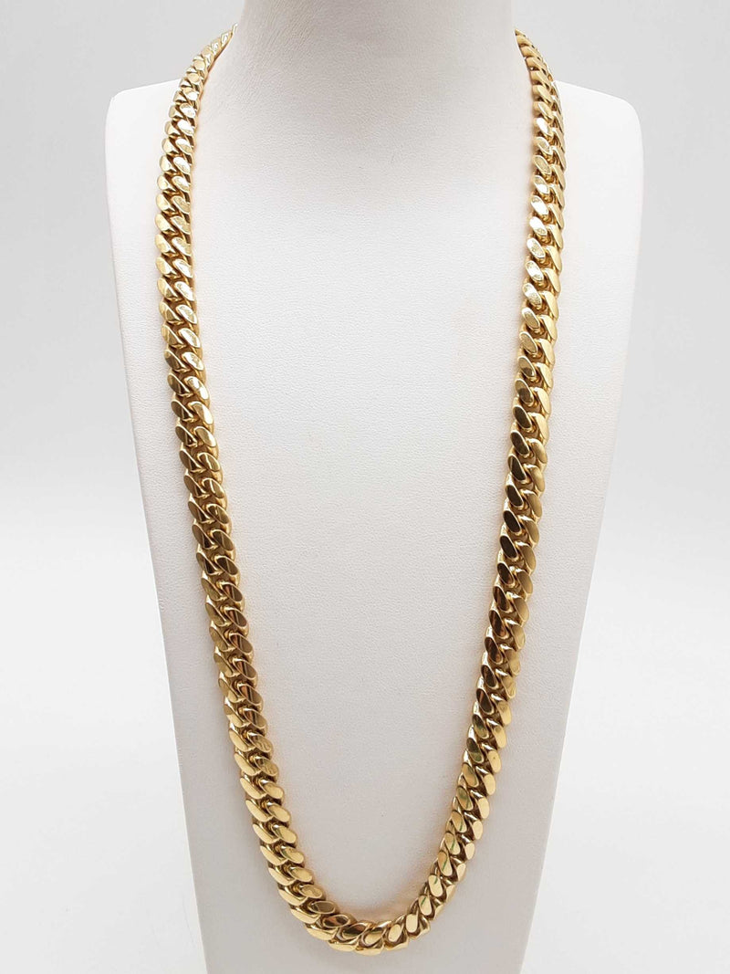 10k Yellow Gold 145.5g Solid Cuban Chain 24 In Do0924pxzxde