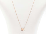 14k Rose Gold Linked Circles Pendant Necklace 2.2 Grams 18.5 Inch Fw0926lwzdu