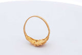 24k Yellow Gold Flower Ring 4.7 Grams Size 8.5 Eb0924olrsa