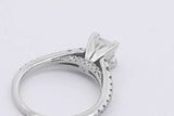 0.96cttw Diamond Ring In 14k White Gold 3.2 Grams Size 4.5 Eb0525lrrzsa