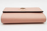 Gucci Blind For Love Bee Pink Leather Crossbody Wallet Eb0526wsxsa