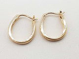 0.40 Cttw Diamonds 14k Yellow Gold 2.3g Hoop Clasp Back Earrings Do0625lexde