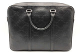 Gucci Jumbo Gg Monogram Black Leather Briefcase Eb0326cxzsa