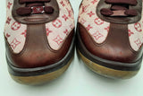 Louis Vuitton Monogram & Leather Sneakers Size 37 Eb1024lxzdu