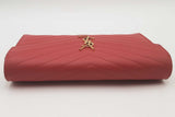 Yves Saint Laurent Cassandre Quilted Leather Envelope Chain Wallet Eb0526clrsa