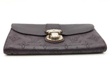 Louis Vuitton Perforated Monogram Dark Purple Mahina Amelia Wallet Eb0826lrxsa