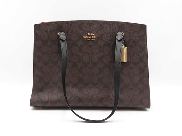 Coach Tatum Carryall Bag In Signature Coated Canvas Fw0825ozdu
