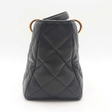 Chanel Quilted Lambskin Small Top Handle Black Shopping Bag Sd0825wzxzsa