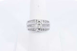 Diamond Approx. 1.68ctw Ring In 14k White Gold 10.5 Grams Size 7 Eb0524icrsa