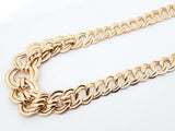 14k Yellow Gold Double Curb Link Necklace 16.4 Grams 17 Inch Fw0625pzxdu