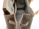 Hermes Birkin 25 Gris Neve Gray Togo Gold Hardware Handbag Do0725lirxzde