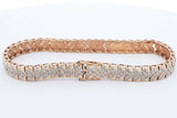 Approx. 2.6ctw Diamond Bracelet 10k Yellow Gold 16.5 Grams 7.5 Inch Eb1224rxzdu