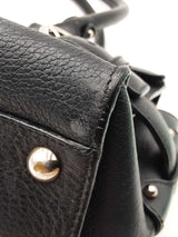 Salvatore Ferragamo Gancini Shoulder Bag In Black Leather Fw0925lordu