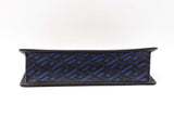 Versace La Greca Signature Coated Canvas Black & Blue Crossbody Bag Fw0725ozxdu