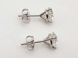 2.00 Cttw Lab Grown Diamonds 14k White Gold 1.1g Stud Earrings Do0723srxde