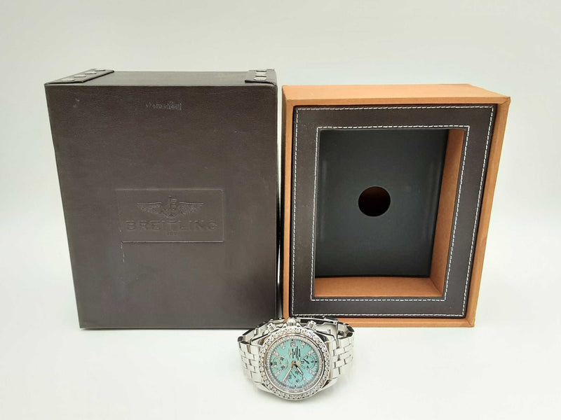 Breitling Chronomat Evolution 3.92 Cttw Diamond & Stainless Steel 44mm Watch Fw0125wzzxdu