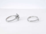Neil Lane 1.35 Cttw Diamond & 14k White Gold Bridal Set 5.3g Size 5 Fw0326rxzdu