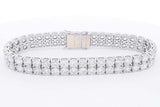 Diamond Bracelet In 14k White Gold 41.99 Grams 8 Inch Eb0824oxzmia