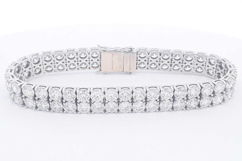 Diamond Bracelet In 14k White Gold 41.99 Grams 8 Inch Eb0824oxzmia