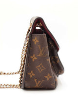 Louis Vuitton Passy Chain Shoulder Bag In Monogram Coated Canvas Fw0825erxdu