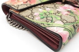 Gucci Dionysus Gg Blooms Supreme Monogram Canvas Wallet With Chain Eb0826pxzsa