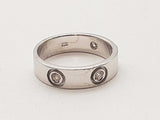 0.12 Cttw Natural Diamonds 18k White Gold 4.1g Band Ring Size 5.25 Do0426wxzde