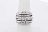 1.51cttw Diamond Ring In 18k White Gold 11.5 Grams Size 6 Eb0926lxxzsa
