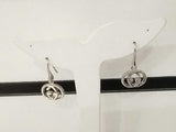 Gucci Sterling Sliver Interlocking Gg Drop Earrings Mk0726izmia