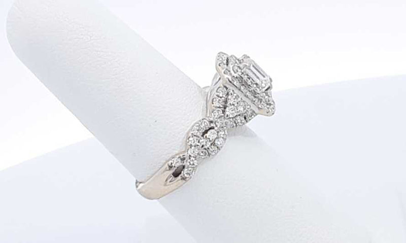 14k White Gold 1.32ctw Diamond Ring Size 6.5, 6.9 Grams Ebpordu 144030001967