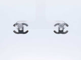 Chanel 2009 Coco Mark Lucite And Silver-tone Cc Logo Stud Earrings Fw0326lwxdu