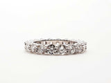 14k White Gold Lab Grown Diamond Eternity Band Ring Size 6.75 Lh0224ezxde