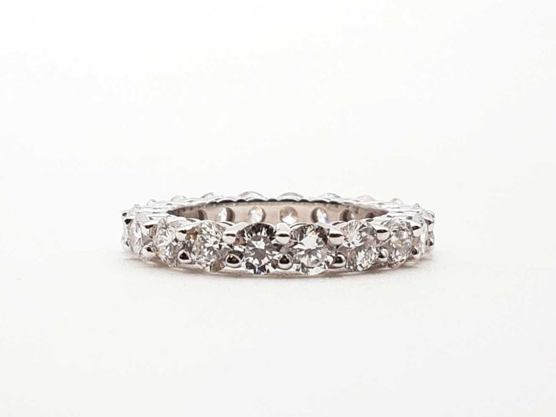 14k White Gold Lab Grown Diamond Eternity Band Ring Size 6.75 Lh0224ezxde