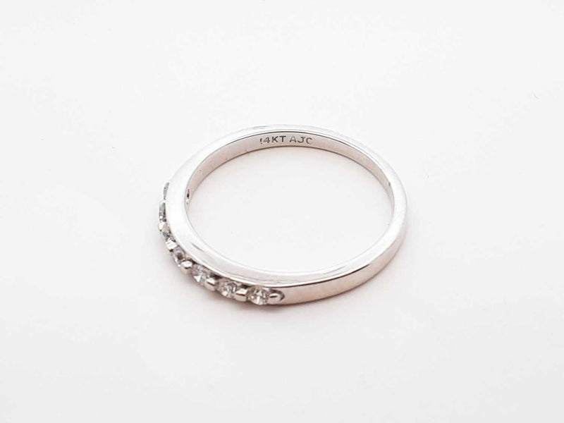 0.42 Cttw Diamond & 14k Gold Anniversary Ring 2.1 Grams Size 6.75 Fw0825lozdu