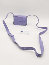Bottega Veneta Wisteria Purple Intrecciato Mini Cassette Crossbody Eb0226orxsa