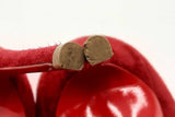 Christian Louboutin Victorina Red Suede Heels Size Eu 35.5 Eb1224lxzdu